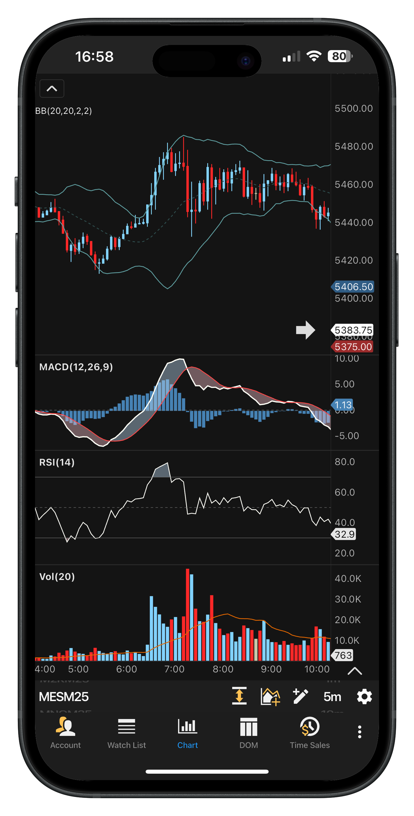 Phone Order Book Screen
